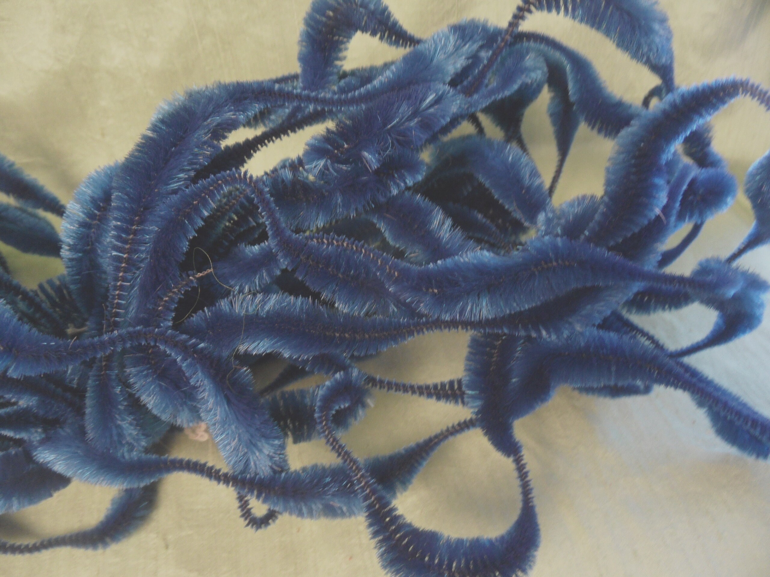 100 Sparkly Royal Blue Pipe Cleaners 