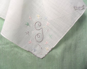 Details about   HUGE 19" Antique MONOGRAM P Embroidery WEDDING Vintage BRIDAL HANKY 3 Available 