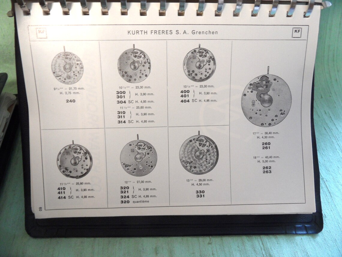 Official Catalogue Of Swiss Watch Repair Parts Part One Etsy