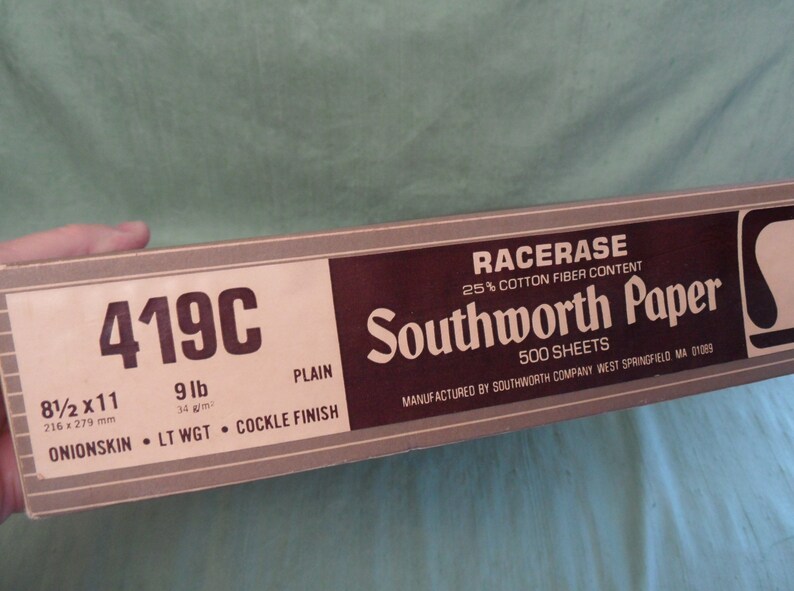 100 sheets of Onion Skin typing paper / 8.5 x 11 Etsy