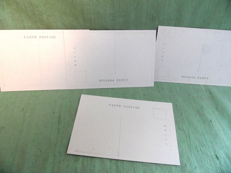 Tosho Temple Ueno Japanese temple postcard set of 4 vintage ephemera souvenir