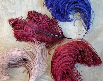 Ostrich Feather Lot / 4 smaller vintage plumes