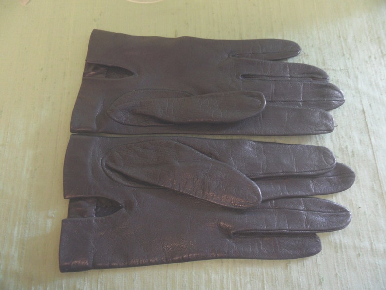 navy blue leather gloves womens