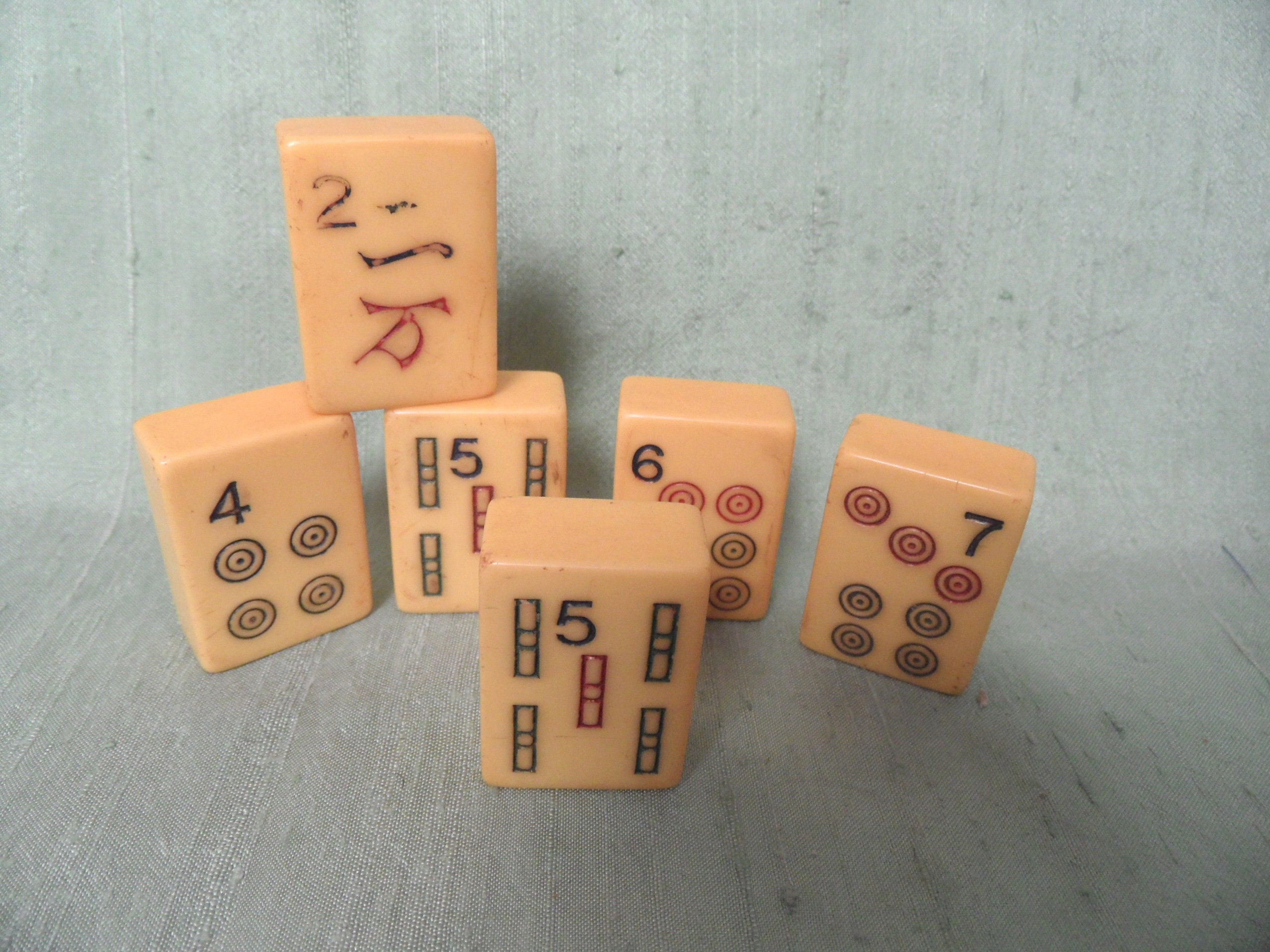 Game pieces cardboard mahjong tile pieces lot scrapbooking craft supplies