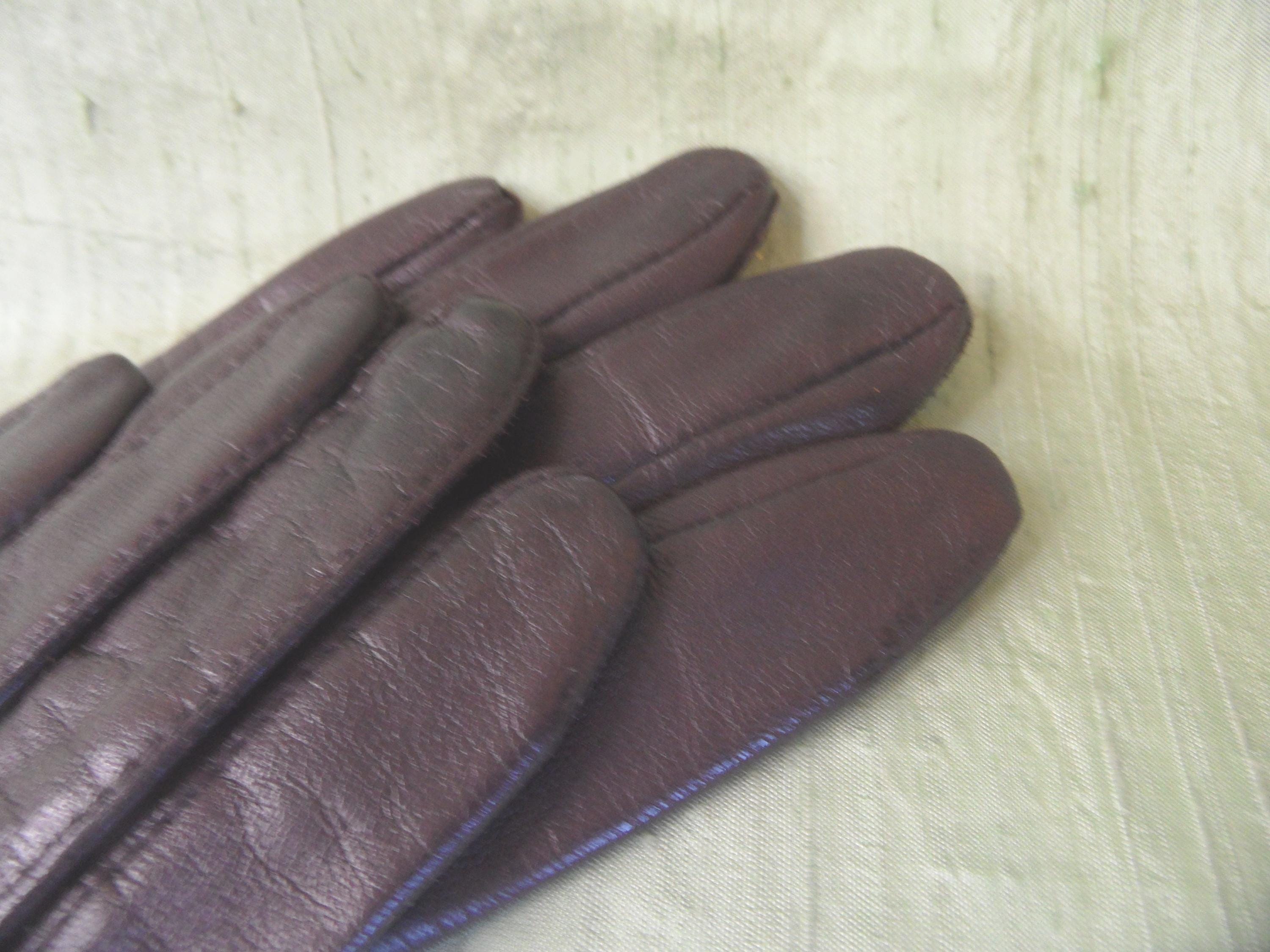 Gants en cuir nappa doublés de cachemire - SERMONETA GLOVES - VIOLET