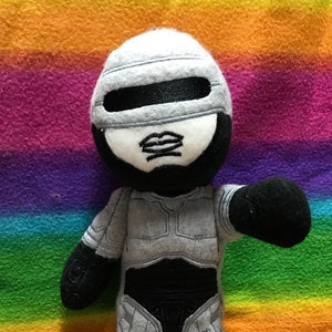 Robot Police Officer Robo Cop 80s Plush Plushies Stuffed Animal Doll Toy