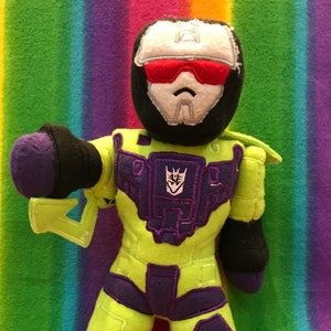 Muñeco de peluche TF Bittybot Devastator Constructicons Gestalt Plushies