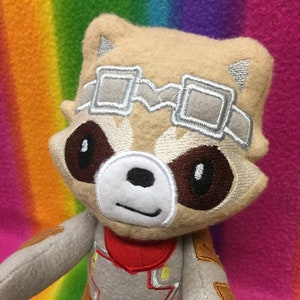 Guardians of the Galaxy Rocket Raccoon Endgame Uniform Fleece Plush Plushie Toy from Mythfits