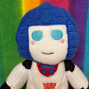 TF G1 Mirage Plüschtier Stofftier Puppe Spielzeug BittyBot Mythfit Creations