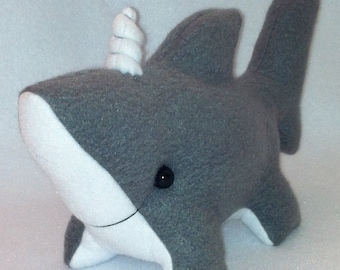Unicorn Shark Plush Plushie Toy Sharkicorn