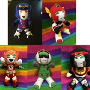 Brave Police J-Decker Deckard/Deckerd Gunmax Duke Drillboy Robot Plush Plushies Stuffed Animal Toy 5 Crew