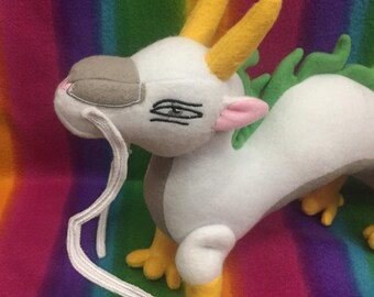 Haku the River Dragon Shoulder Sitter Plush Plushie Toy Doll