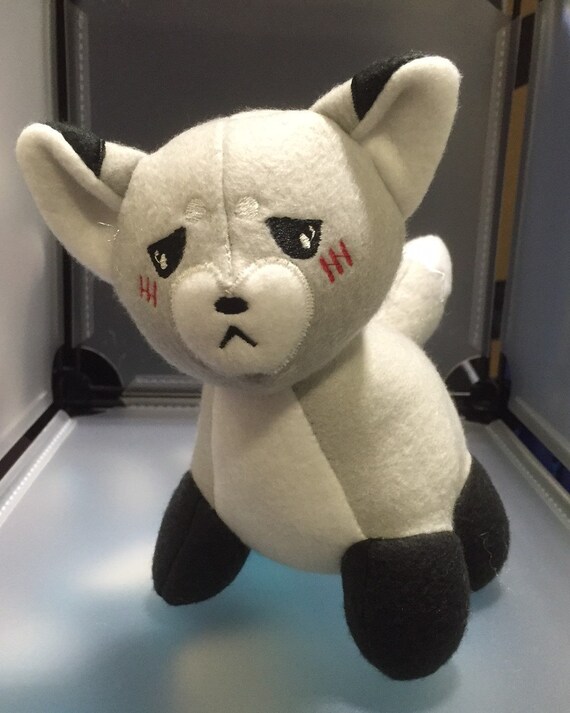 grey fox stuffed animal