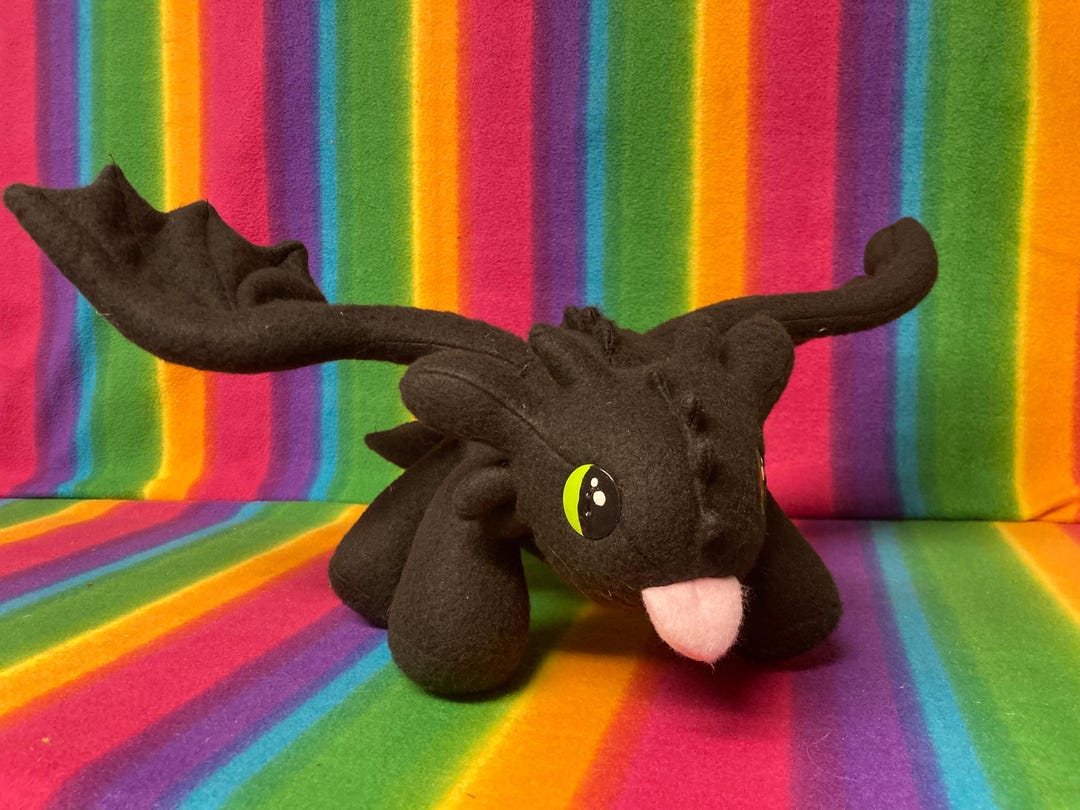 HTTYD Toothless Nightfury Night Fury Baby Dragon Plush Plushie Stuffed ...