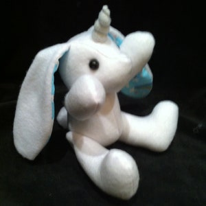Unicorn Rabbit  Bunnicorn Plush Plushie