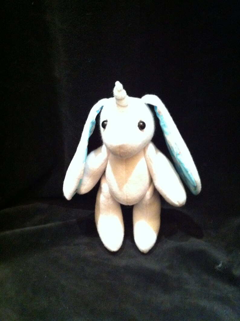 Unicorn Rabbit Bunnicorn Plush Plushie Etsy
