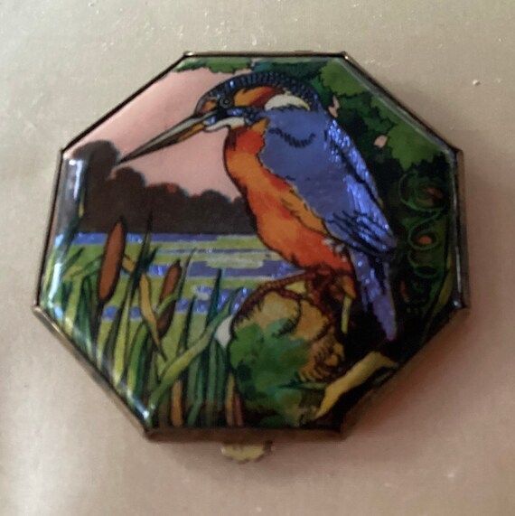 1930's Gwenda foil octagonal Kingfisher powder co… - image 4