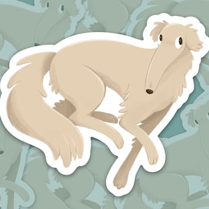 Borzoi hondensticker