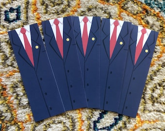 Lawyer Costume Bookmarks: Colorful Matte Print