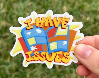 Sticker bande dessinée J'ai des problèmes