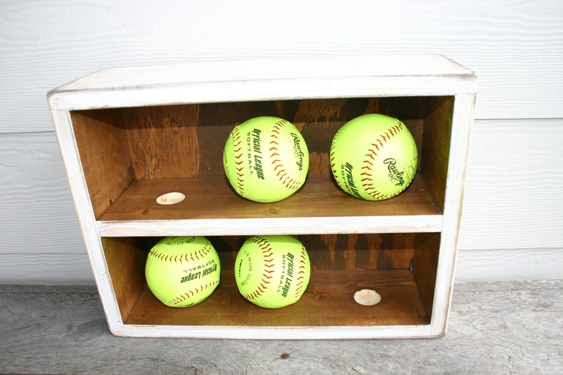 Softball Wall Organizersoftball Rackbaseball Holderball Etsy