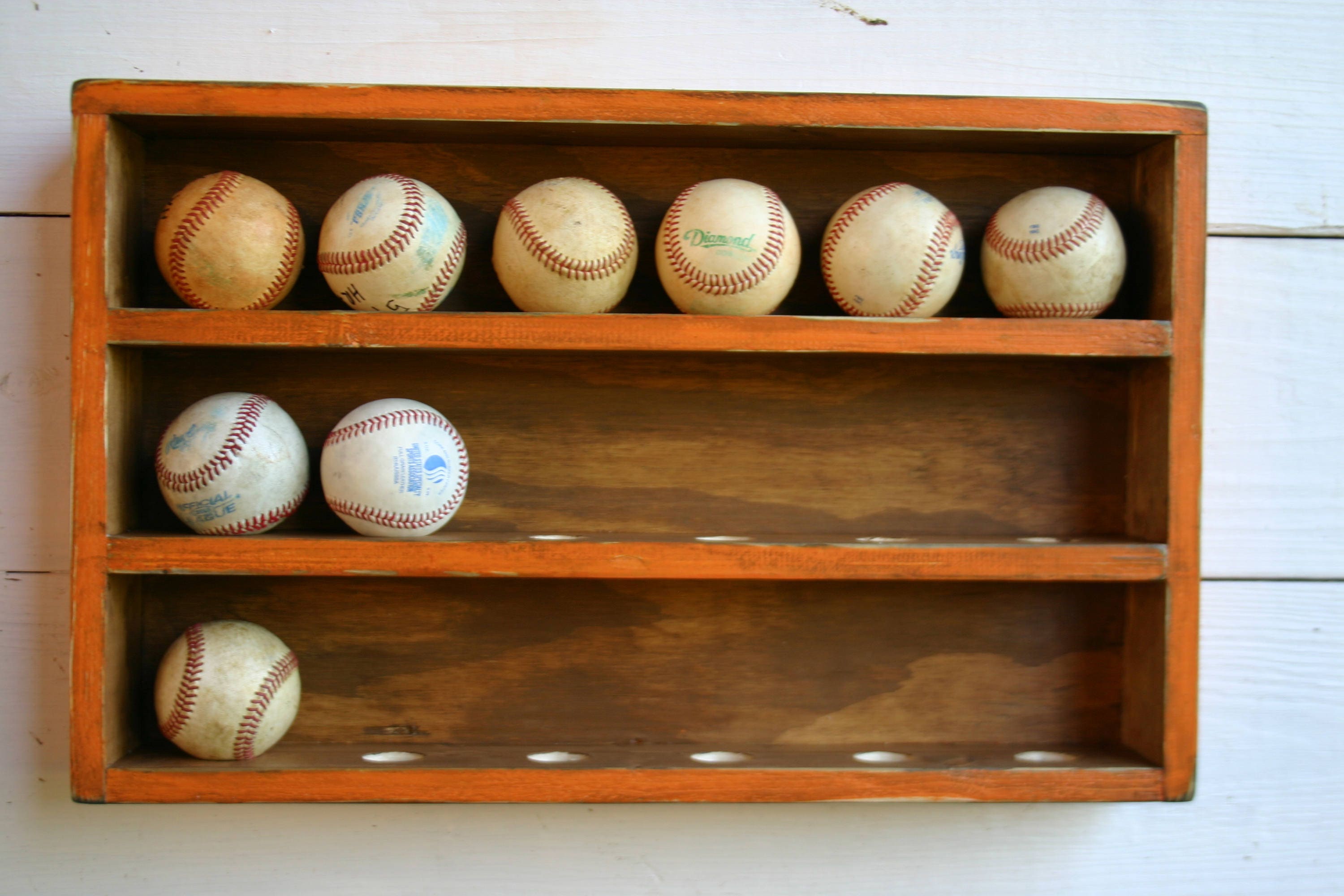 Baseball Wall OrganizerBaseball RackBaseball HolderBall Etsy