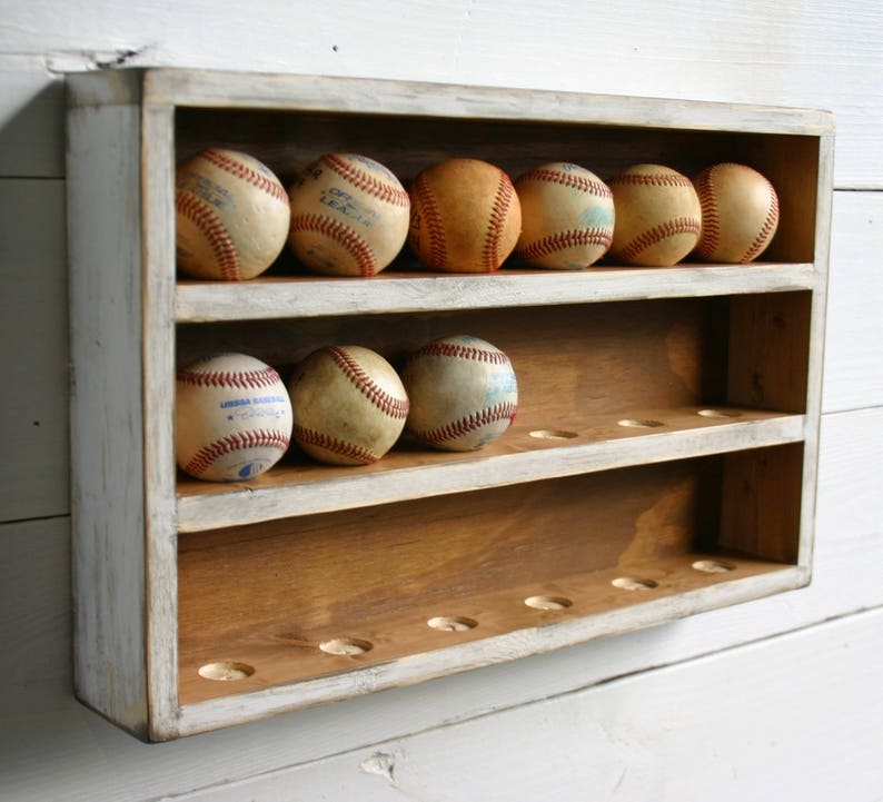 Baseball Wall OrganizerBaseball RackBaseball HolderBall Etsy