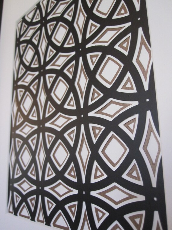 Items similar to Trellis Geometric Art, Trellis Geometric Pattern Paper