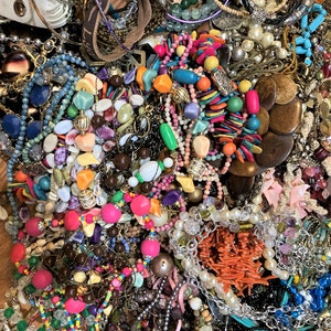 10% off code** 1 to 15 lbs bulk WEARABLE jewelry mixed lot | Grab Bag | Costume | Crafters | Crafting | Resell | Vintage to Modern