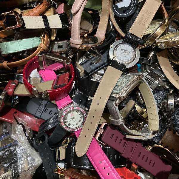 10% off code** 1 to 10 lbs BULK UNTESTED WATCHES mixed lot | Grab Bag | Crafters | Crafting | Resell | Vintage to Modern