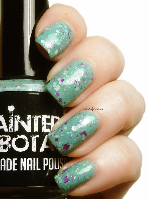 Items similar to Gargle Blaster Mint green with fuschia, silver and