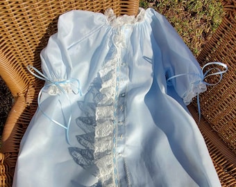 The Riley Swiss Batiste Front Ruffle Heirloom Baby Gown Ensemble, Baby Coming Home Outfit, Baby Easter Outfit