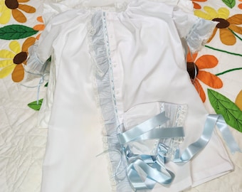 The Jamie- Front Ruffle Heirloom Baby Gown, Coming Home Outfit, Baby Baptism, Baby Christening, Baby Easter