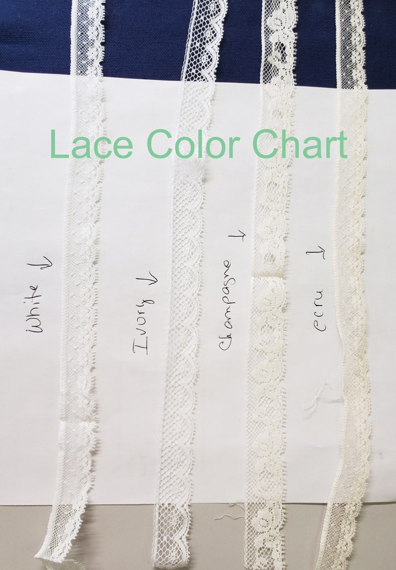 Monogram Elegance Lace Color Chart.
