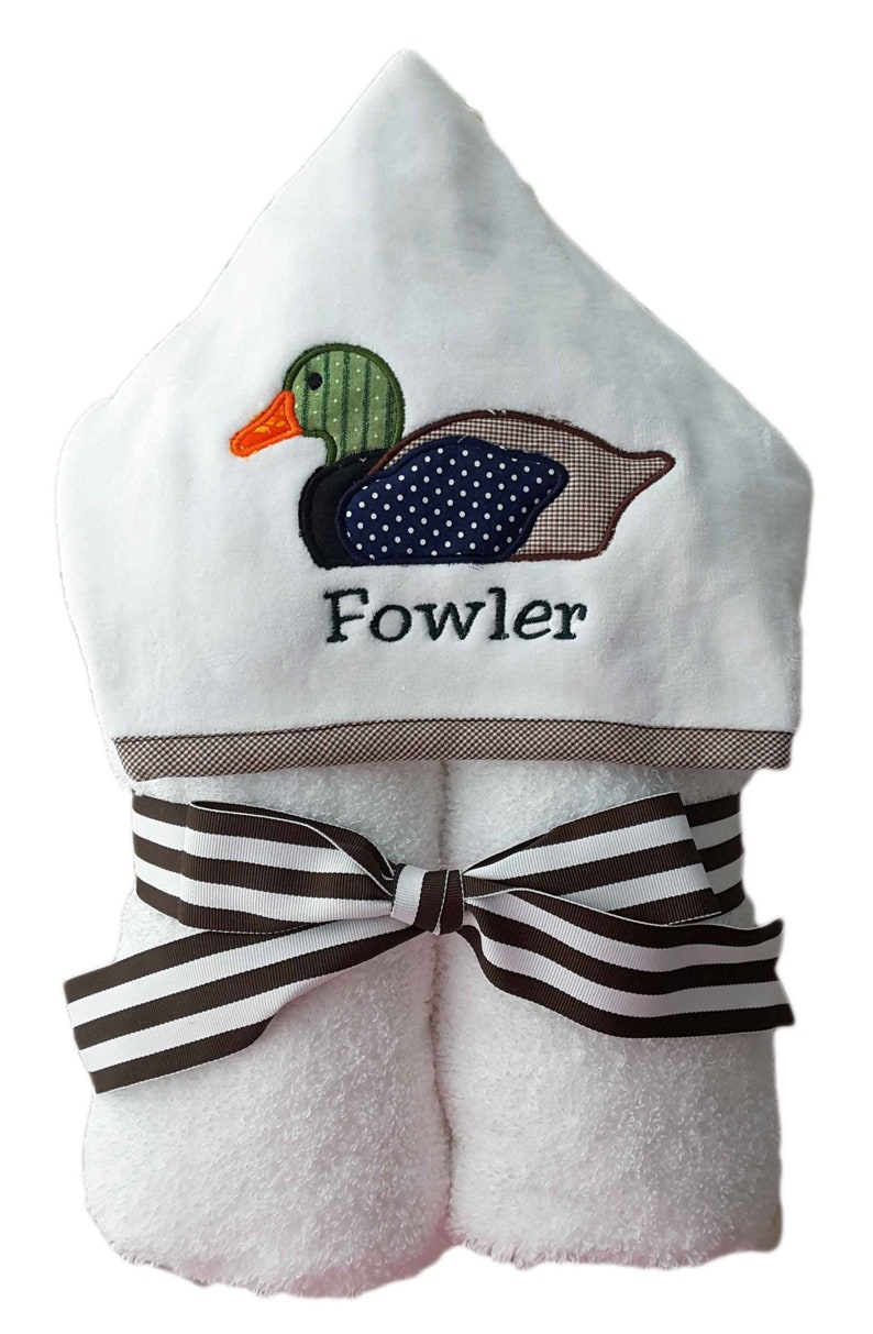 Mallard Duck Hooded Towel Baby Hooded Towel Toddler Hooded Etsy