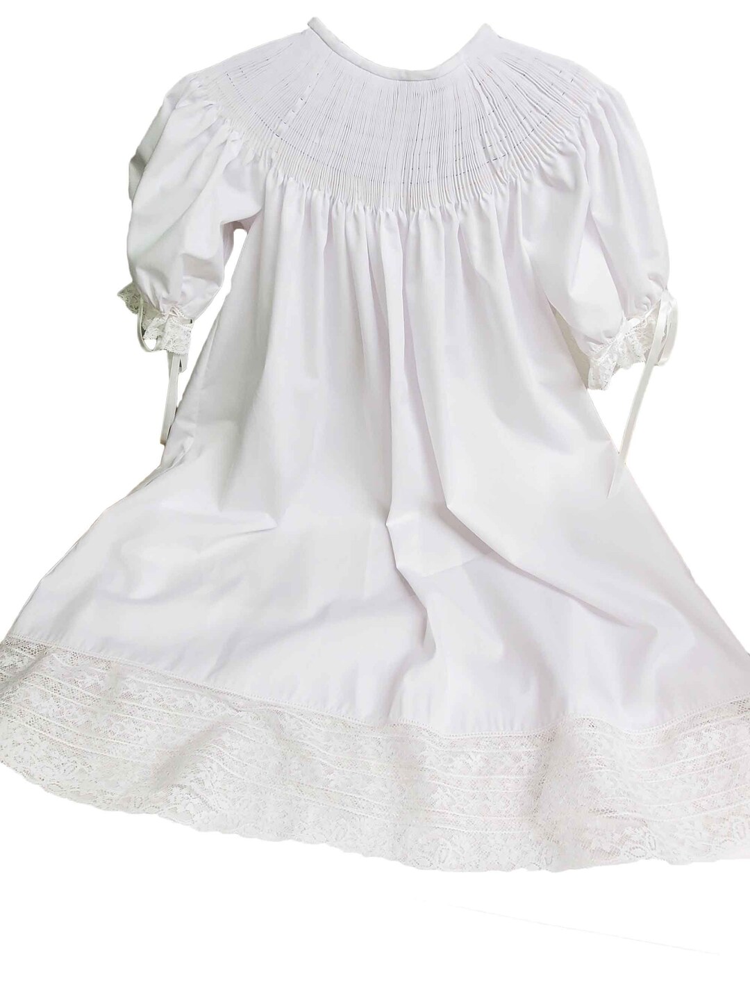 Ready-to-ship Ready to Smock Size 5 White Broadcloth Bishop - Etsy