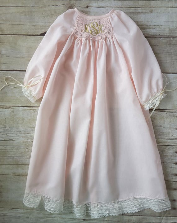 Monogrammed clearance smocked dress