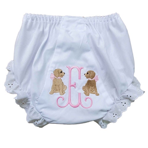 Monogrammed Infant Diaper Cover Bloomers Newborn Baby Girl Etsy
