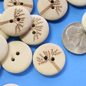 Unfinished Wooden Buttons for Crafts and Sewing 3/4 inch Bulk Pack of 250  Decorative Buttons by Woodpeckers 