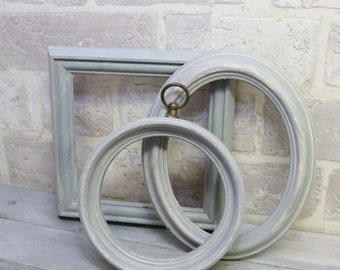 round wood frames etsy
