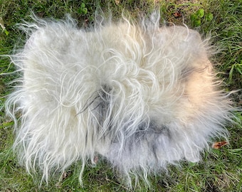Felted Icelandic Wool Fleece Rug: Pet Bed, Viking Costume, LARP