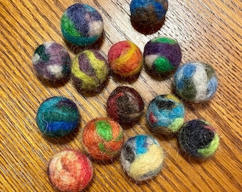 Cat Toys, Wool Balls 3.00 each. Handmade with Wool from My Flock of Sheep