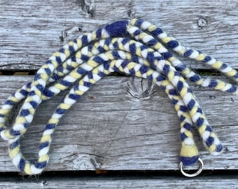 Icelandic Wool Dog Slip Lead: Braided Agility Leash, 6 Foot