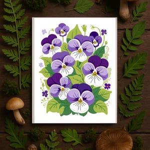 Lot de 10 cartes de voeux violettes pourpres, cartes de correspondance florales vierges avec enveloppes, cadeau de papeterie botanique, paquet de cartes de fleurs 4,25 x 5,5