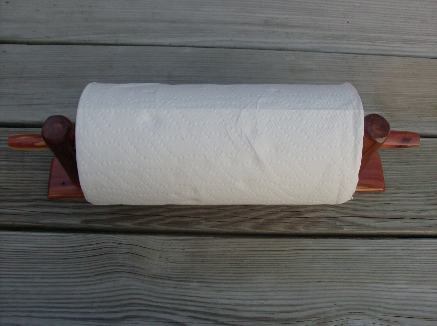 Rustic Paper Towel Holder Cabin Decor 100 Cedar Etsy