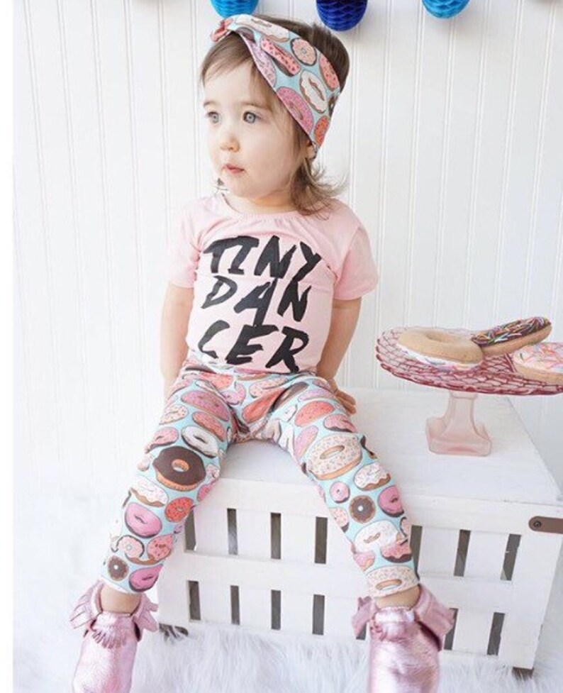 Donut Joggers Donut Baby Leggings Donut Print Etsy
