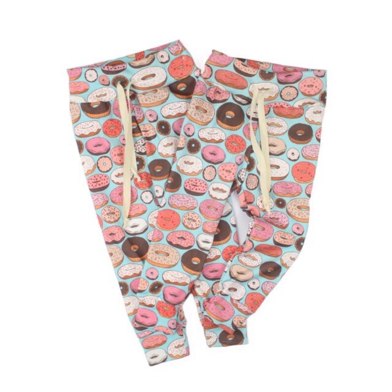 Donut Joggers Donut Baby Leggings Donut Print Etsy