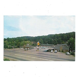 Carte postale des années 1960, Stone Lodge Motel, Huntington, Virginie-Occidentale, Unposted, vintage Travel Souvenir Ephemera, US Route 60