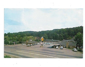1960s Postcard, Stone Lodge Motel, Huntington, West Virginia, Unposted, Vintage Travel Souvenir Ephemera, US Route 60
