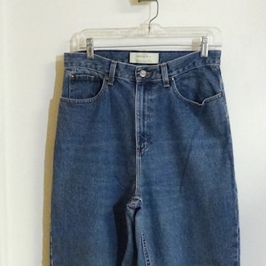1990s L. L. Bean Denim Misses Jeans, Double L Natural Fit, Size 12 Tall, Mom Jeans, High Waist, Straight Legs, 5 Pockets, Vintage Clothing